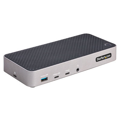 StarTech.com USB-C & USB-A Dock, Hybrid Universal Laptop Docking  Station with 100W Power Delivery, Dual Monitor 4K 60Hz HDMI &  DisplayPort, 4x USB 3.1 Gen 1 Hub, Gigabit Ethernet (GbE)