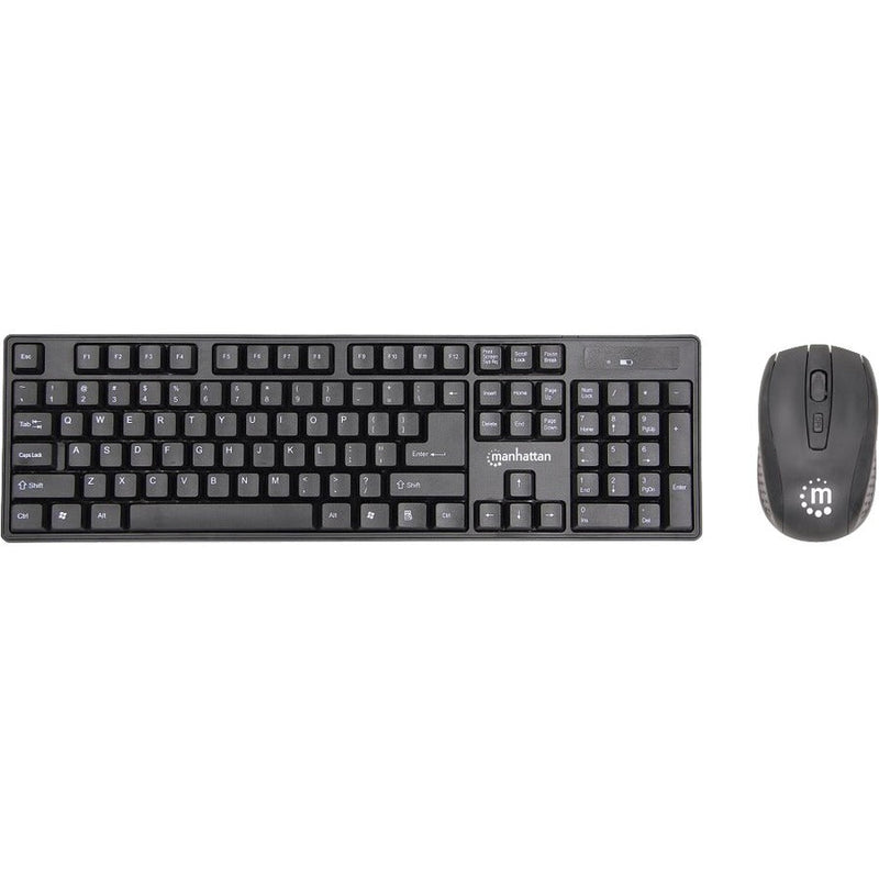 Ensemble clavier et souris optique sans fil Manhattan, connexion par dongle USB 2,4 GHz 