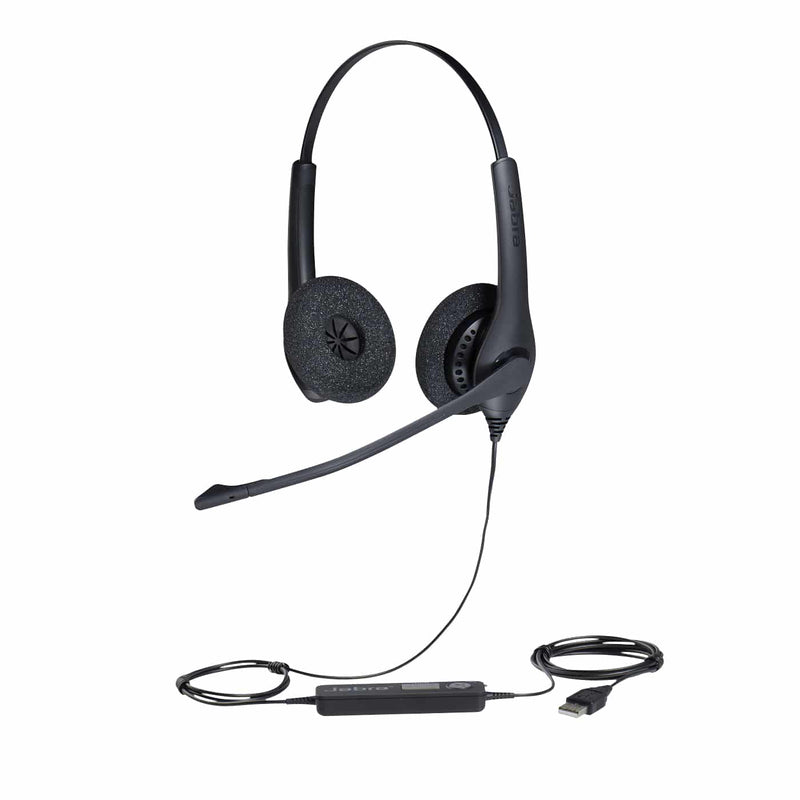 Jabra Biz 1500 Duo USB, microphone antibruit - Casque - Filaire - Supra-auriculaire - 