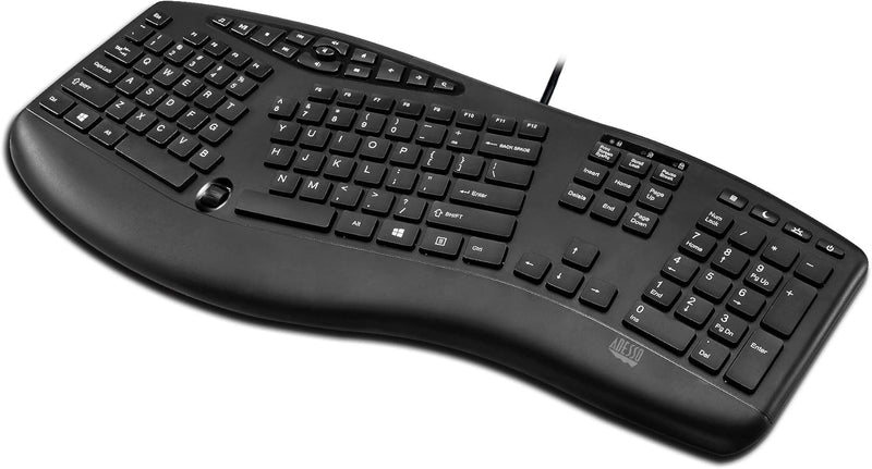 Adesso TruForm Ergonomic Desktop Keyboard - Enhance Comfort &amp; Productivity in Any Workspace