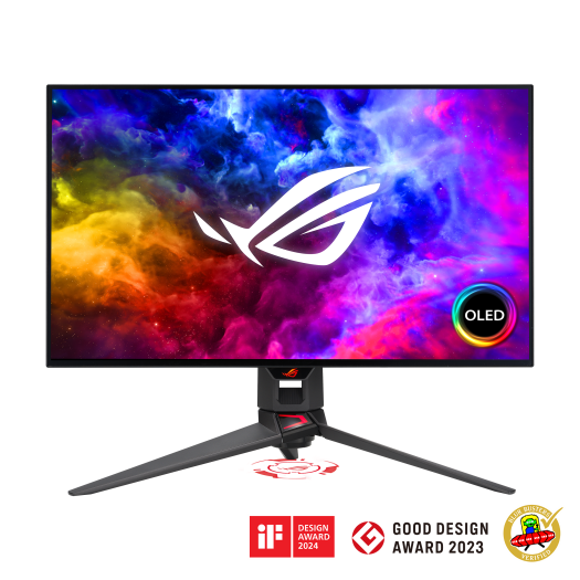 Elevate Your Gaming Experience the Asus ROG Swift PG27AQDM 27" Class WQHD Gaming OLED Monitor.