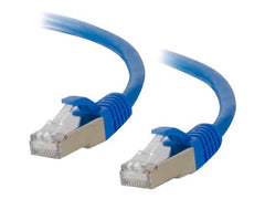 Axiom 25FT CAT6A 650 MHz S/FTP Câble de raccordement blindé avec démarrage moulé (Bleu)