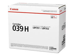 Cartouche de toner laser originale à haut rendement Canon 039H - Noir - 1 paquet