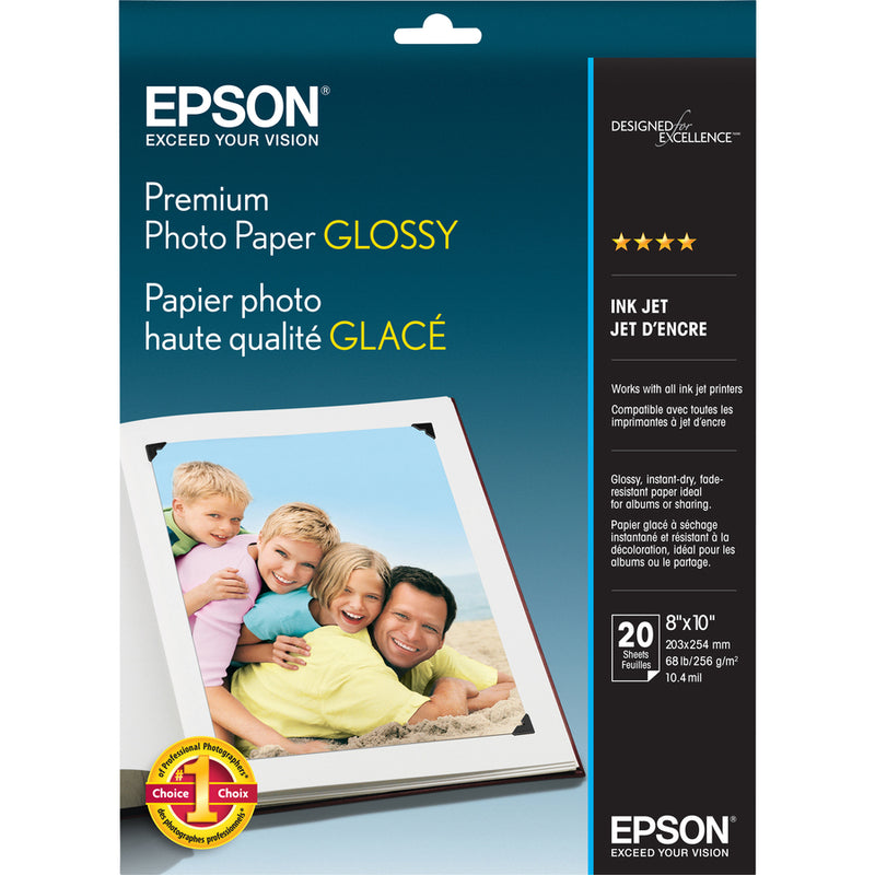 Epson Glossy photo paper - 8 in x 10 in