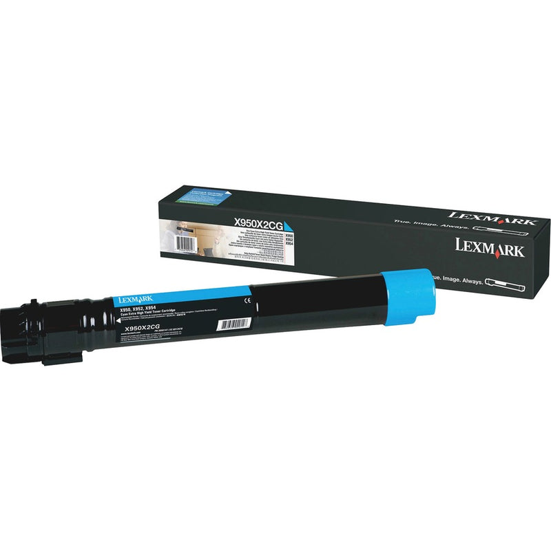 Lexmark X950X2CG Cyan Toner Cartridge For use in X950/952/954 Estimated yield 22