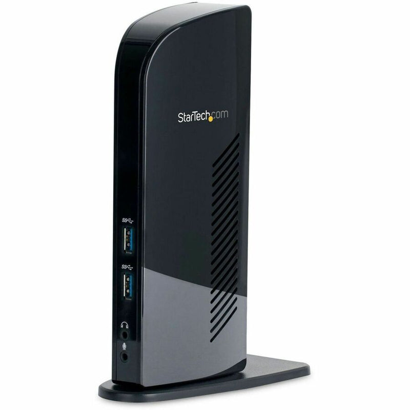 StarTech.com Dual Monitor USB 3.0 Laptop Docking Station with HDMI & DVI/VGA, 6x USB-A Hub, GbE, Audio, Universal Type-A Dock for Win/Mac