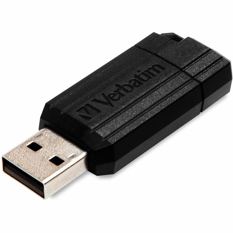 Verbatim 64GB Pinstripe USB Flash Drive - Black