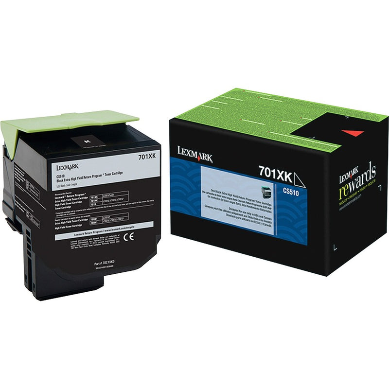 Lexmark 70C1XK0 Black Return Program Toner Cartridge For use in CS/CX510 Estimat