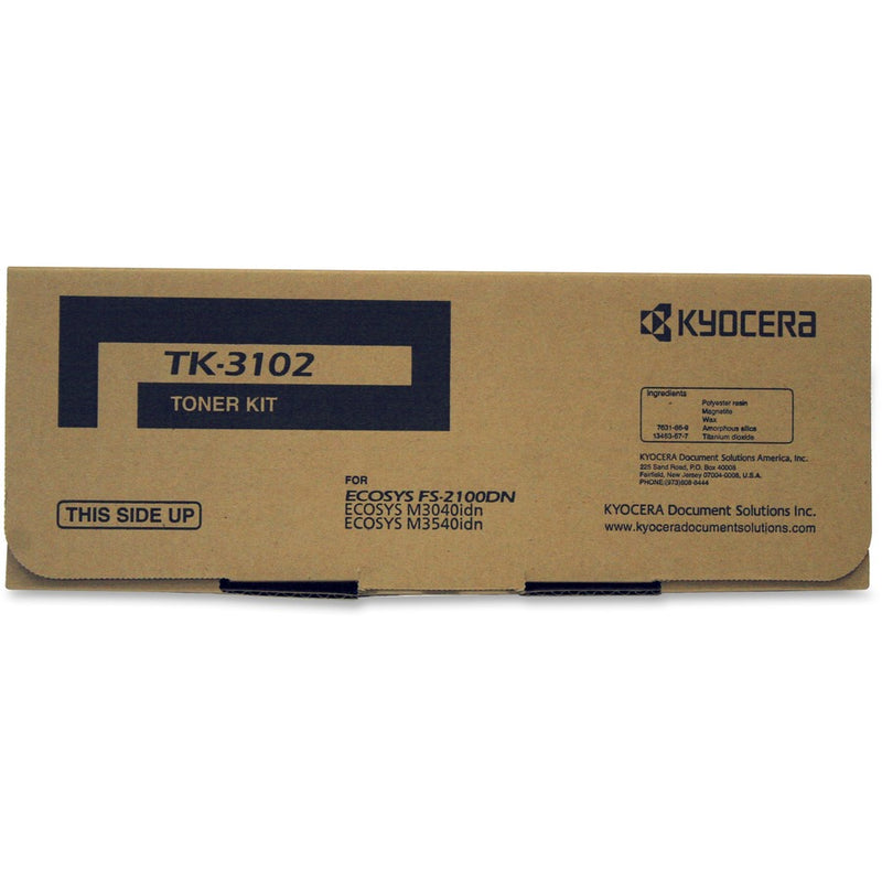 Kyocera TK-3102 Black Toner Cartridge Includes Waste Toner Container For Use In
