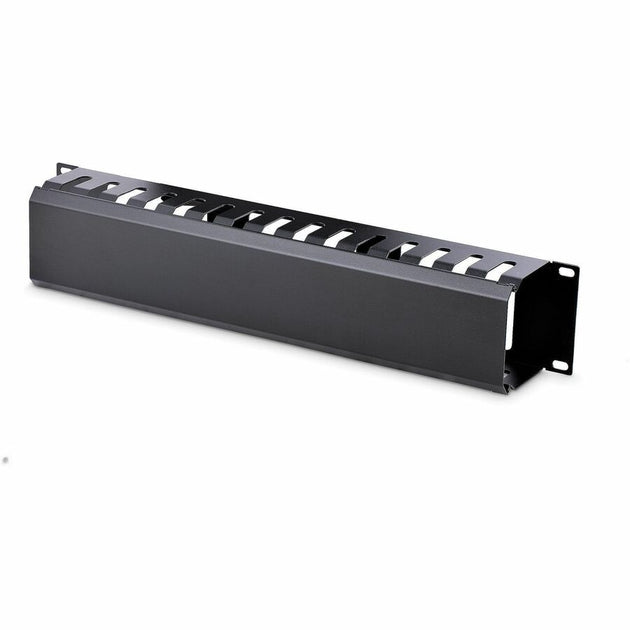 StarTech.com 2U Horizontal Finger Duct Rack Cable Management Panel wit ...