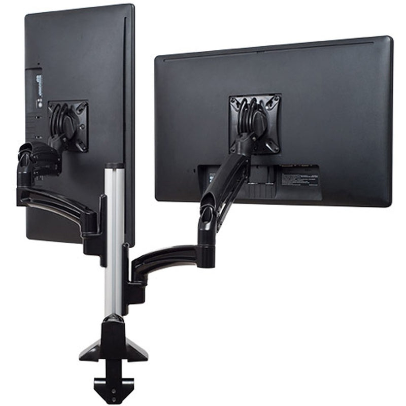 Chief Kontour K1C Dynamic Dual Monitor Arm Desk Mount - Reduced Height Monitor Arm - For 10-38 Inch Monitors - Silver