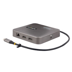 StarTech.com Adaptateur multiport USB C, double 4K 60 Hz HDMI 2.0b, 2 hubs USB 10 Gbit/s, 100 W PD Pass-Through, GbE, SD, mini station d'accueil, Win/Mac 