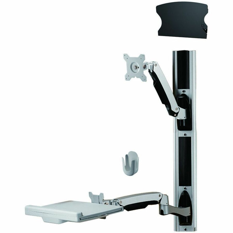 Amer Mounts Dual Arm Track Wall Mount (Display and Keyboard) Supports Flat Panel Size up to 32" AMR1AWSV1