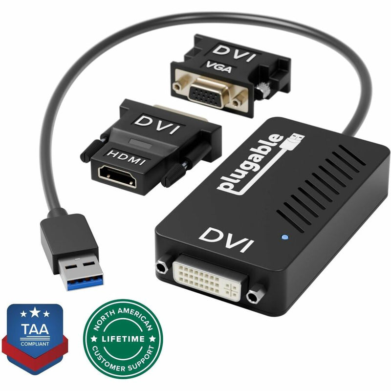 Plugable USB 3.0 HDMI/DVI/VGA Adapter for Multiple Monitors