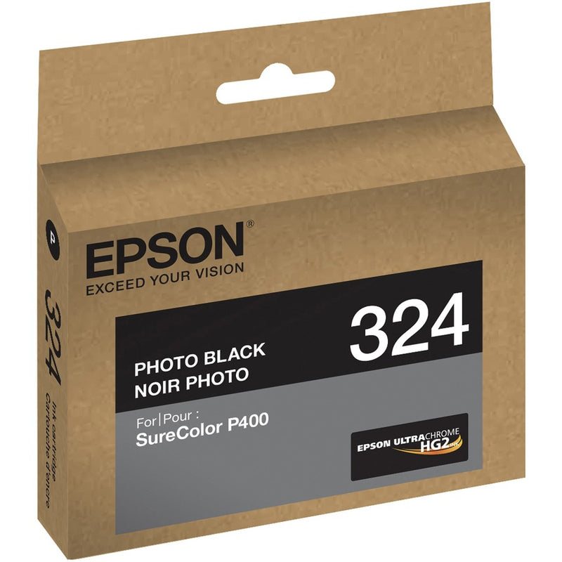 Epson UltraChrome 324 Original Inkjet Ink Cartridge - Photo Black - 1 Each