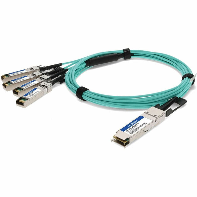AddOn MSA and TAA Compliant 40GBase-AOC QSFP+ to 4xSFP+ Active Optical ...