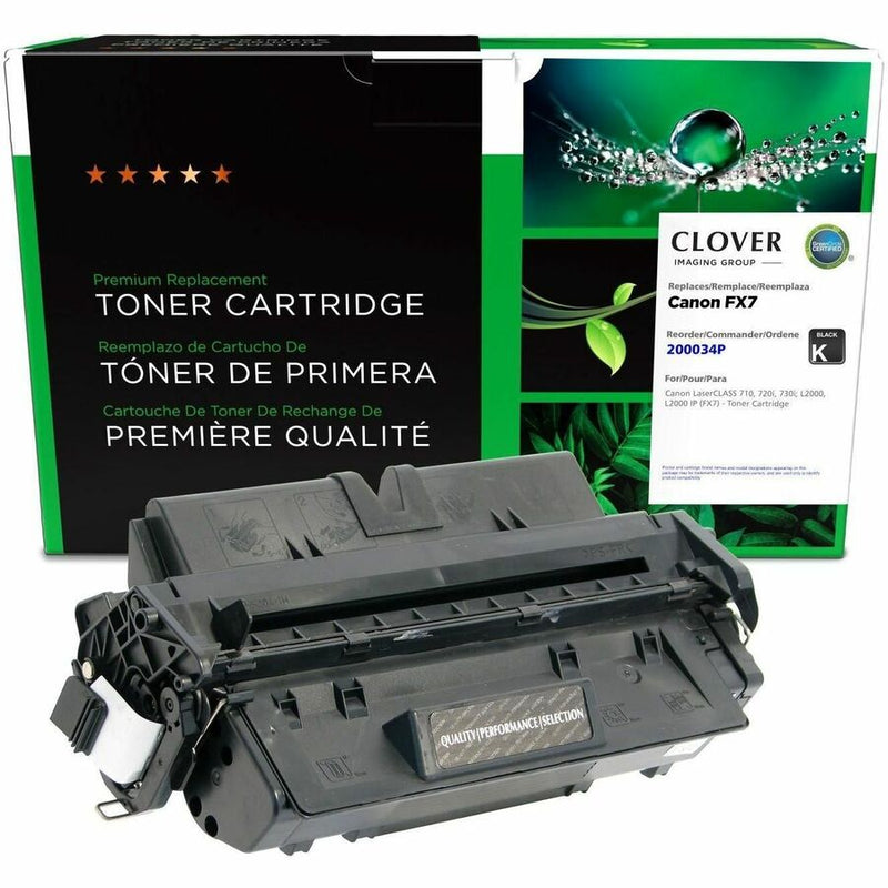 CIG Remanufactured Laser Toner Cartridge Canon 7621A001, Canon 7621A001AA, Canon 7621A002, Canon CRGFX7, Canon EPFX7, Canon FX-7, Canon FX7 - Black - 1 Each