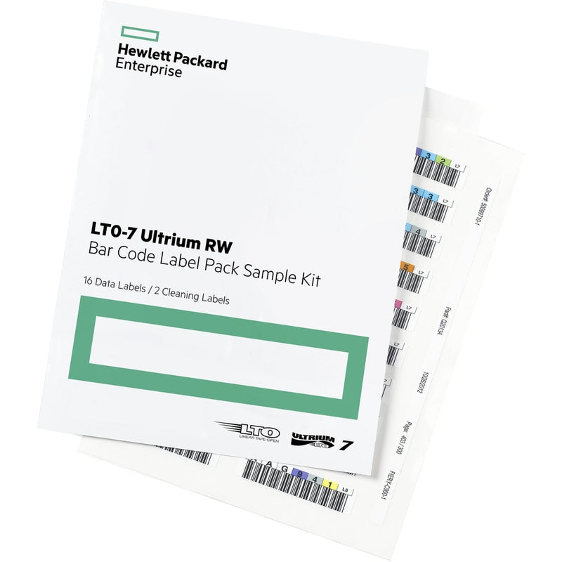 HPE LTO-7 Ultrium Re-writable Bar Code Label Pack