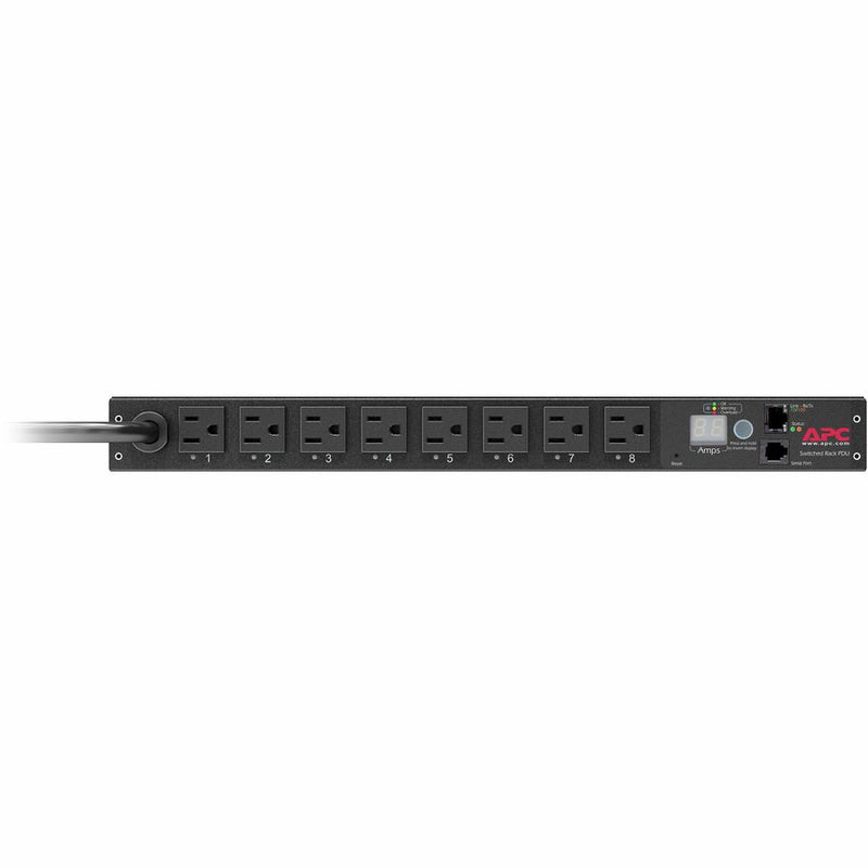 APC by Schneider Electric Rack PDU, Switched, 1U, 15A, 100/120V, (8)5-15