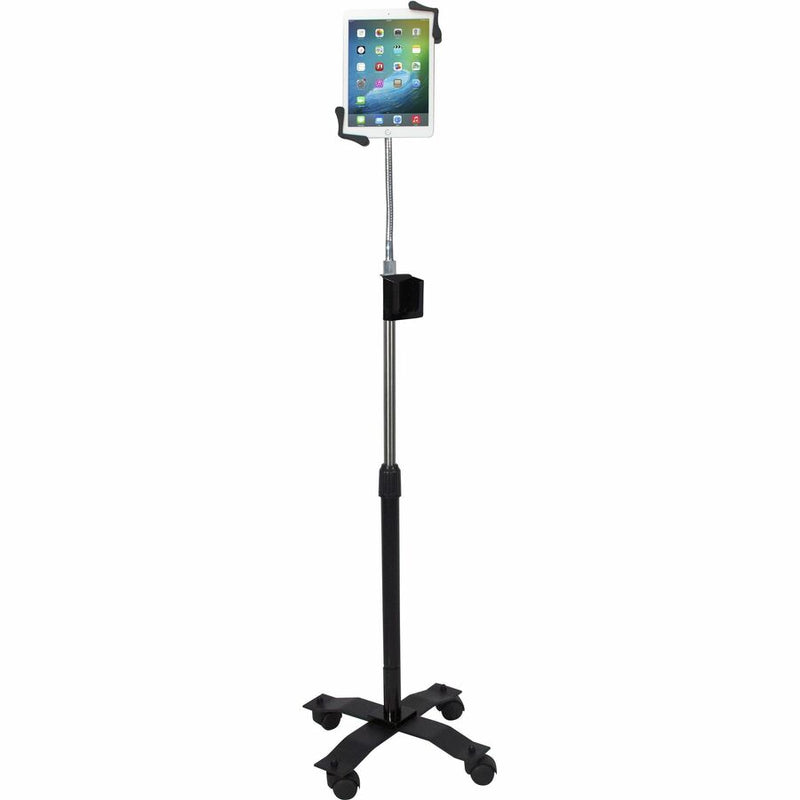 CTA Digital Compact Gooseneck Floor Stand for 7-13 Inch Tablets, including iPad 10.2-inch (7th/ 8th/ 9th Generation)