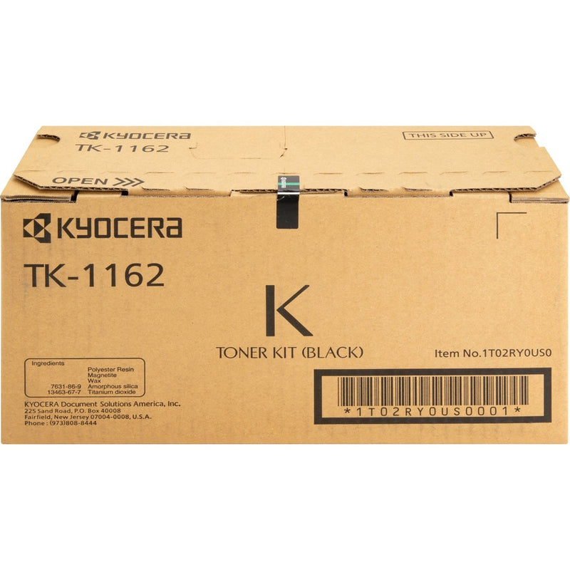 KYOCERA TK-1162 BLACK TONER CARTRIDGE FOR USE IN ECOSYS P2040dw ESTIMATED YIELD