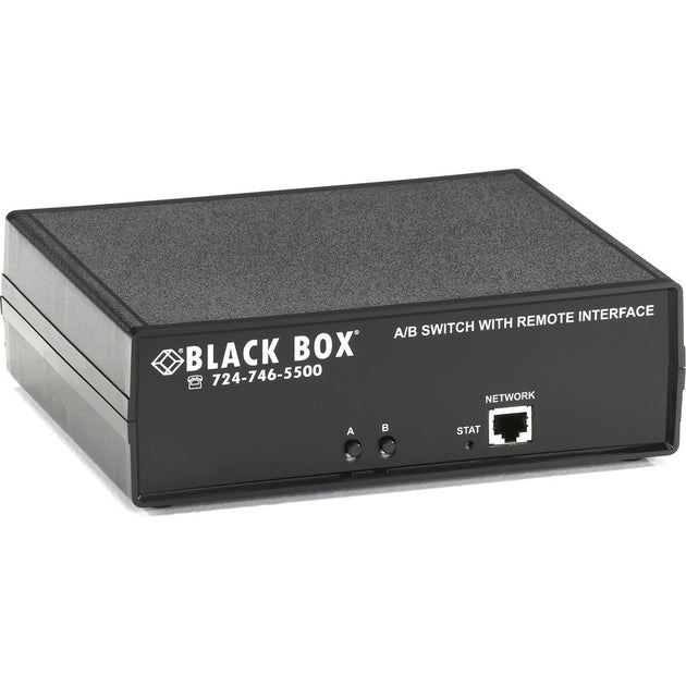 Black Box DB9 A/B Switch - Latching, Remote Controlled Ethernet RS-232 ...