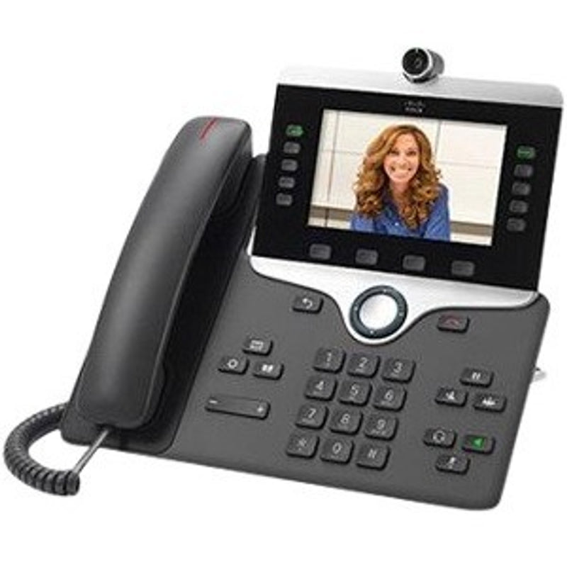 Cisco 8865 IP Phone - Refurbished - Bluetooth, Wi-Fi - Wall Mountable - Charcoal