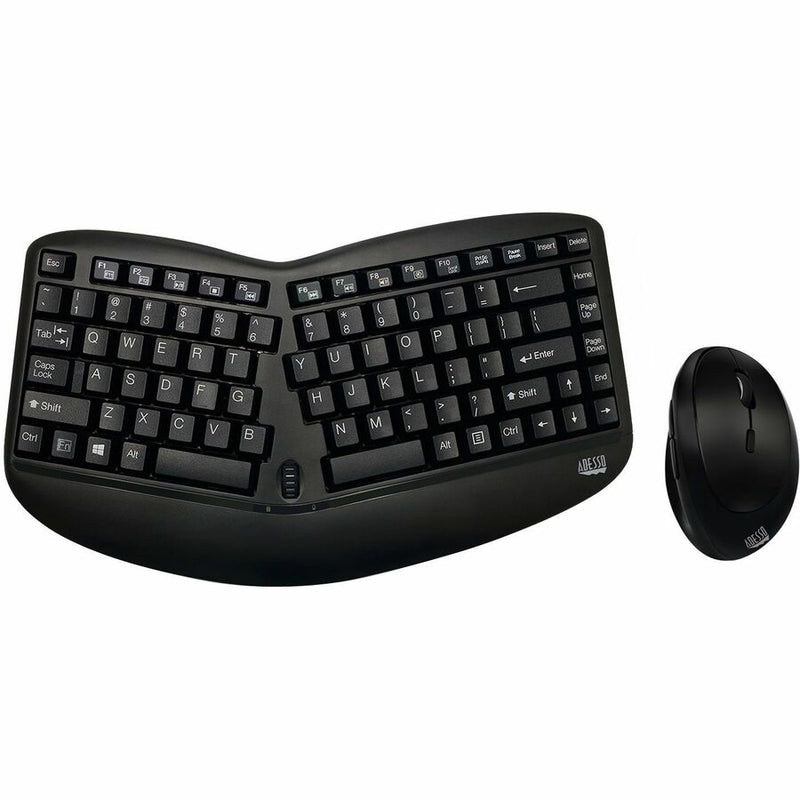 Adesso Tru-Form Wireless Ergo Mini Keyboard & Mouse