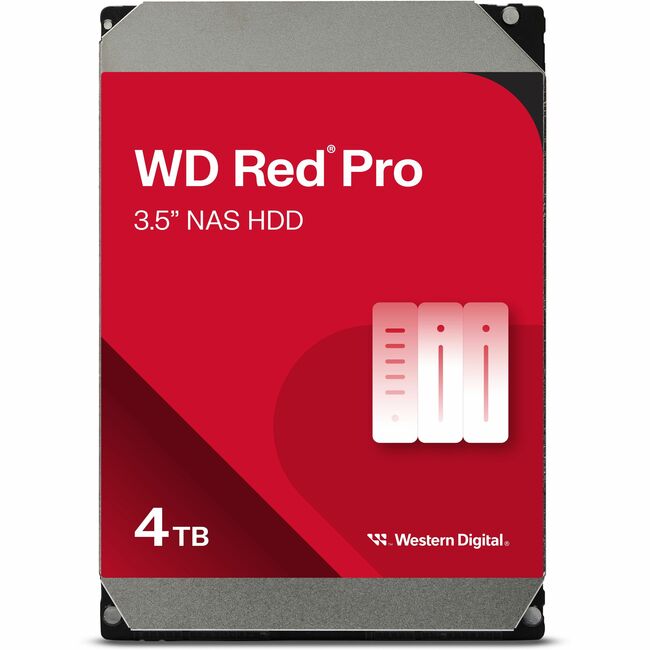 Western Digital Red Pro WD4003FFBX 4 TB Hard Drive - 3.5" Internal - SATA (SATA/600) - Conventional Magnetic Recording (CMR) Method
