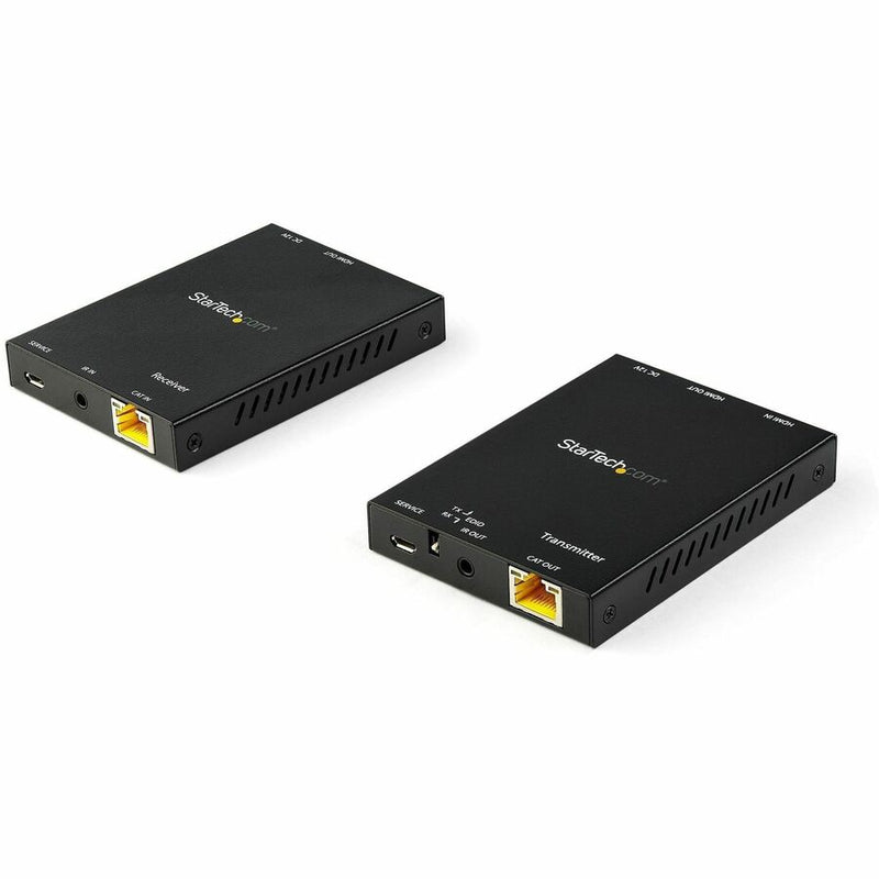 StarTech.com HDMI over CAT6 extender kit - Supports UHD - Resolutions up to 4K 60Hz - Supports HDR and 4:4:4 chroma subsampling - Extended HDMI signal at up to 165 ft. (50 m) - Use existing CAT6 cable infrastructure with a direct connection to the convert
