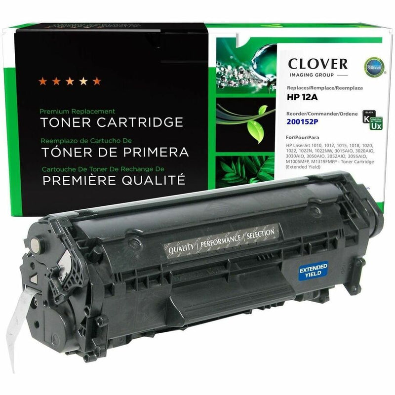 CIG Remanufactured Extended Yield Laser Toner Cartridge 12A, 12L, 703 (Canon 703, Canon 7616A005, Canon 7616A005AA, Canon CRG703, Canon EP703, HP 12A, HP 12L, HP Q2612A, HP Q2612A(J), HP Q2612L, HP Q2612X, Troy 02-81132-001, Troy 2-81132-001) - Black Each