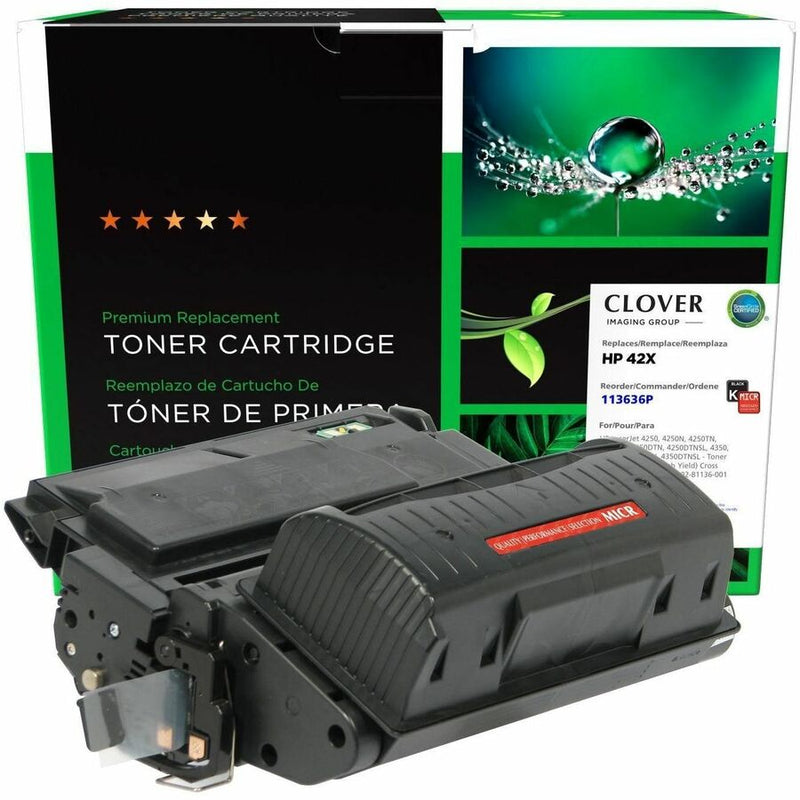 CIG Remanufactured MICR High Yield Laser Toner Cartridge 42A, 42X (HP 42X, HP Q5942X, HP Q5942X(M), Troy 02-81136-001) - Black Each