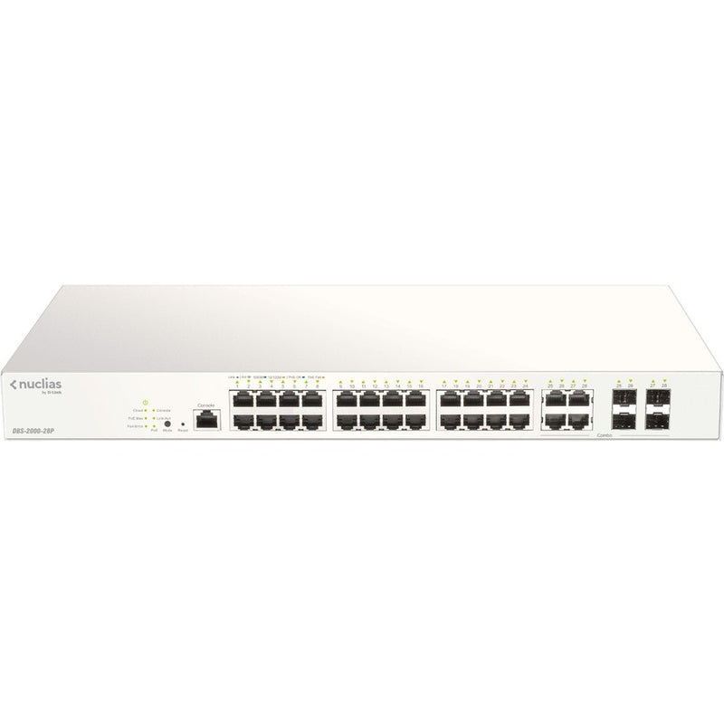 Nuclias Business Cloud 28 Port Switch-PoE Budget 193W - Centralized cloud-based