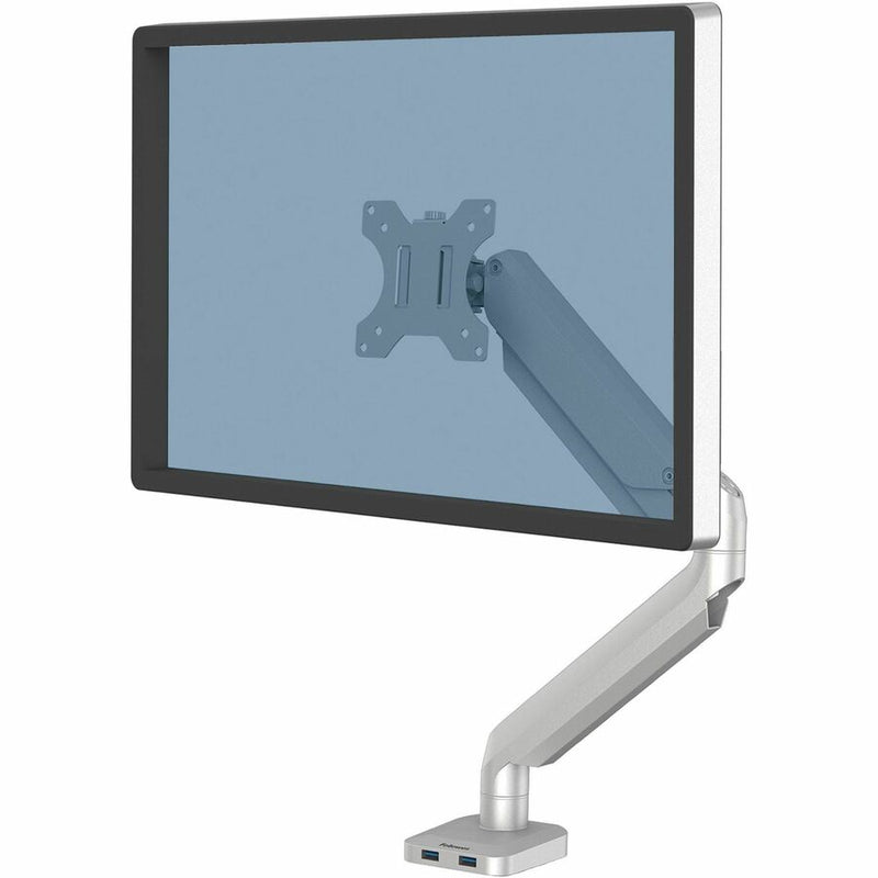 FELLOWES PLATINUM SERIES SINGLE MONITOR ARM SILVER