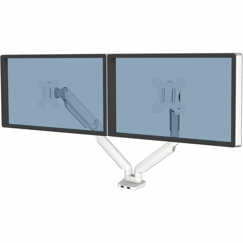 FELLOWES PLATINUM SERIES DUAL MONITOR ARM WHITE