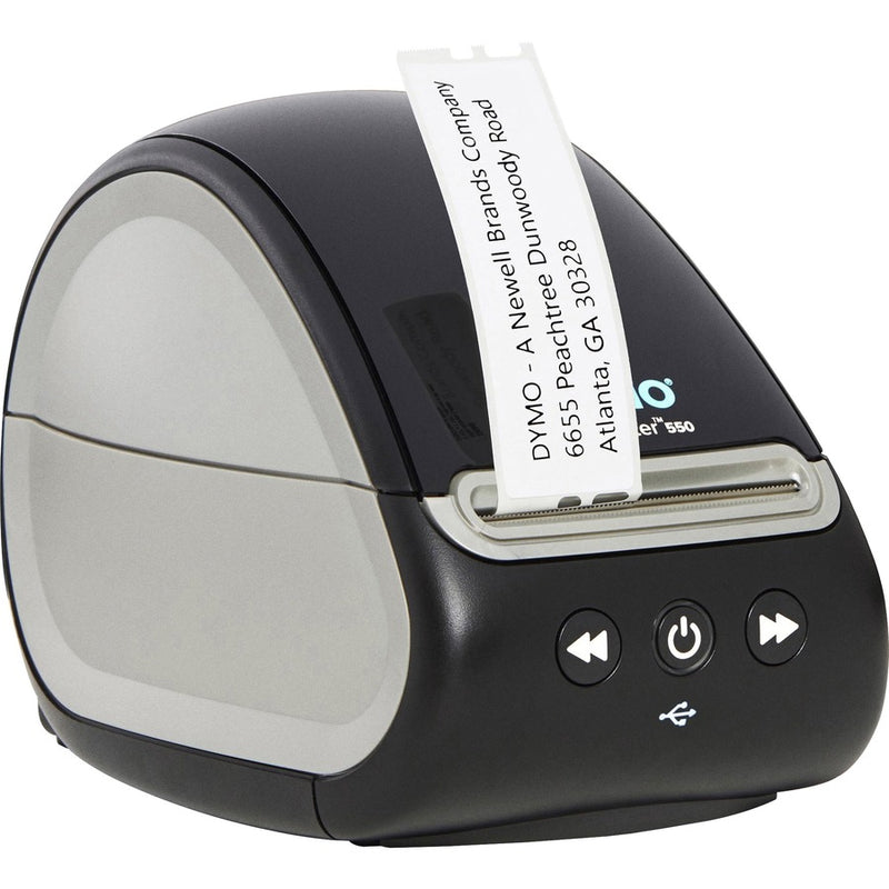 Dymo LabelWriter 550 Direct Thermal Printer - Monochrome - Label Print - USB - USB Host - Black