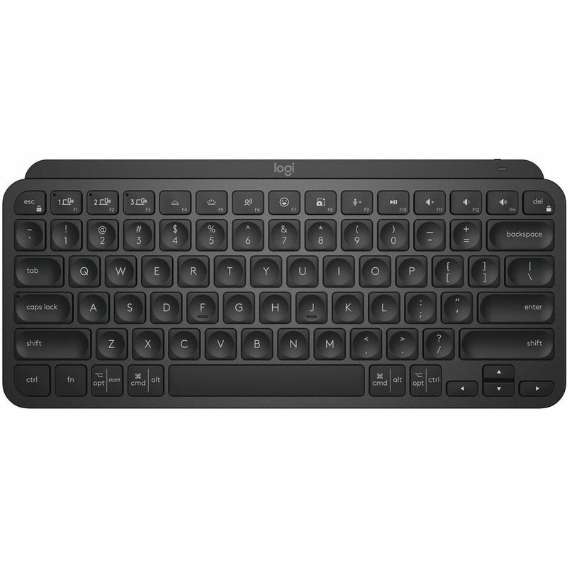 Logitech MX Keys Mini Minimalist Wireless Illuminated Keyboard, Compact, Bluetooth, Backlit, USB-C, Compatible with Apple macOS, iOS, Windows, Linux, Android, Metal Build (Black)