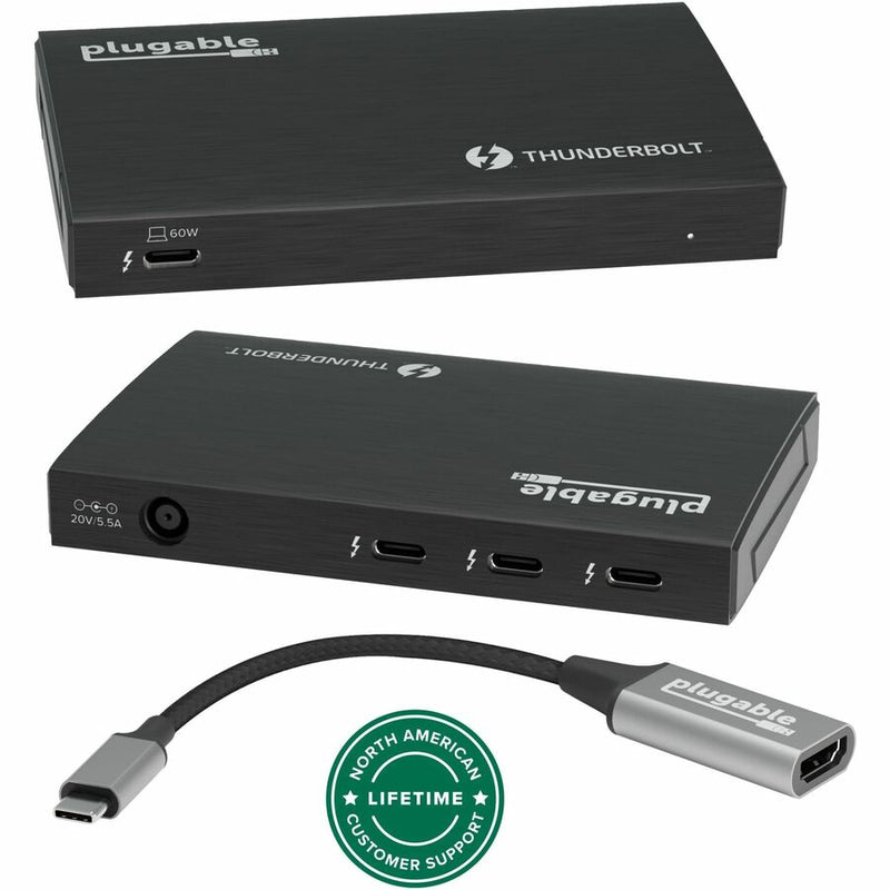 Plugable 4-Port Thunderbolt 4 Hub