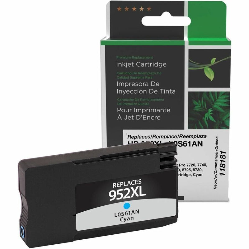 CIG Remanufactured High Yield Inkjet Ink Cartridge 952XL (HP 952XL, HP L0S61AN) - Cyan - 1 Each