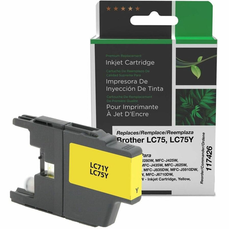 CLOVER IMAGING NON-OEM NEW HIGH YIELD YELLOW INK CARTRIDGE REPLACEMENT FOR BROTH