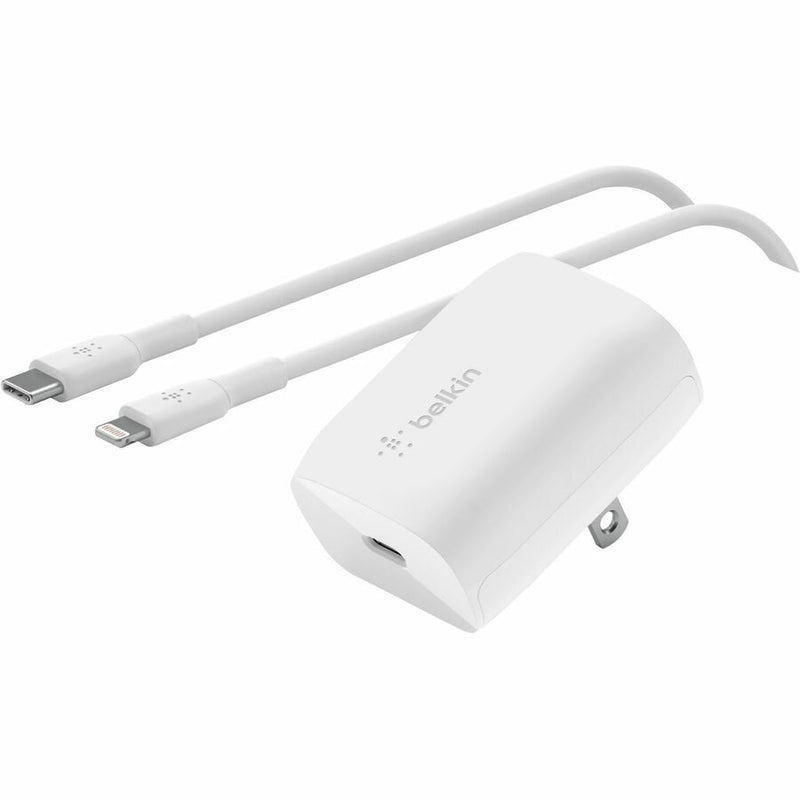 Belkin BoostCharge USB-C Wall Charger 20W + USB-C Cable with Lightning Connector - Power Adapter