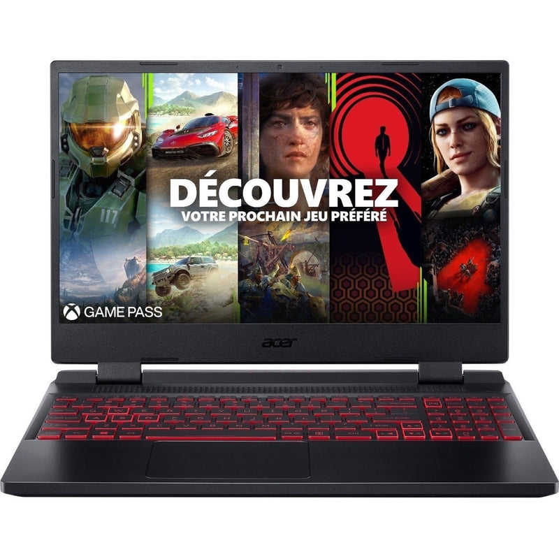 Ordinateur portable de jeu Acer Nitro 5 AN515-58 AN515-58-70QF 15,6" - Full HD - 1920 x 1080 - Intel Core i7 12e génération i7-12650H Deca-core (10 Core) 2,30 GHz - 16 Go de RAM totale - 512 Go SSD - Obsidienne noire