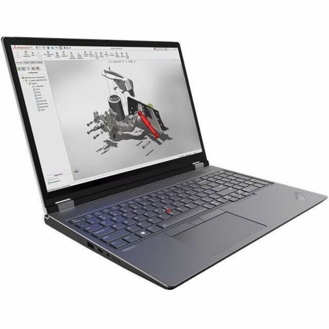 Lenovo ThinkPad P16 Gen 2 21FA002XUS 16" Mobile Workstation - WQXGA - 165 Hz - Intel Core i7 13th Gen i7-13700HX - 32 GB - 1 TB SSD - English Keyboard - Villi Black, Storm Gray