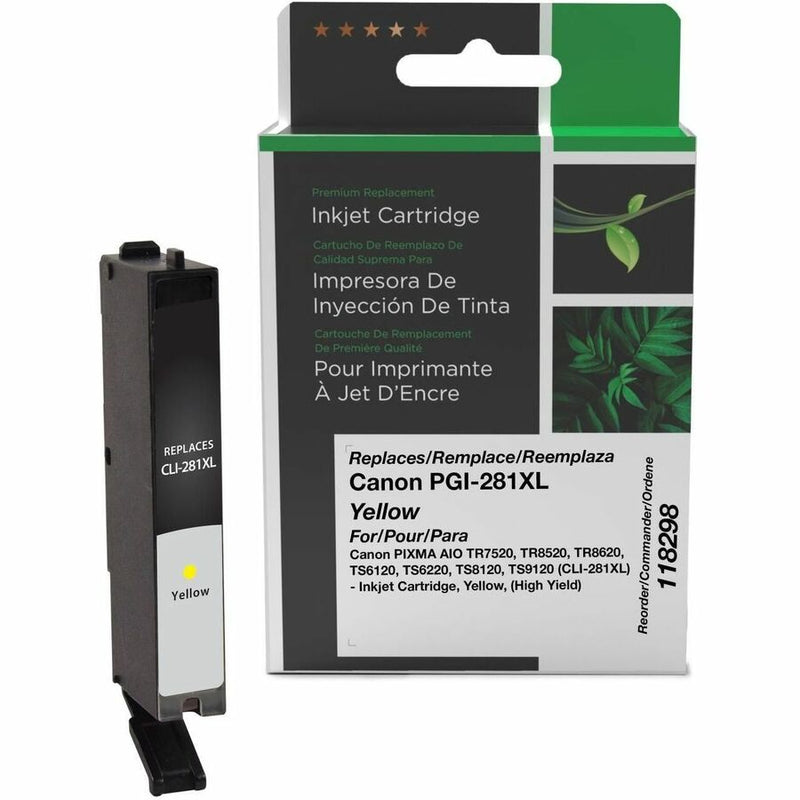 CLOVER IMAGING REMANUFACTURED HIGH YIELD YELLOW INK CARTRIDGE FOR CANON CLI-281X