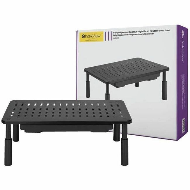 IntekView Height Adjustable Alternativeuter Stand with Drawer