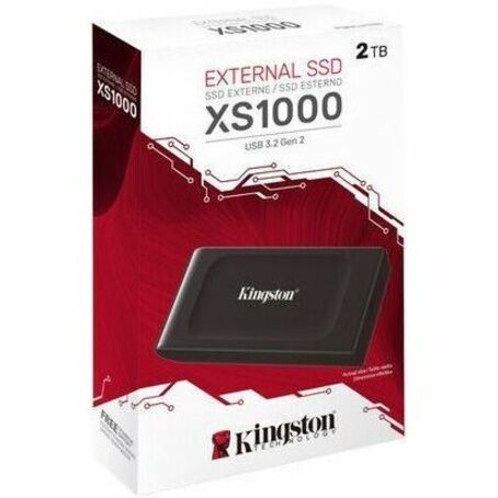 Disque SSD portable Kingston XS1000 SXS1000/2000G 2 To - Externe - Noir