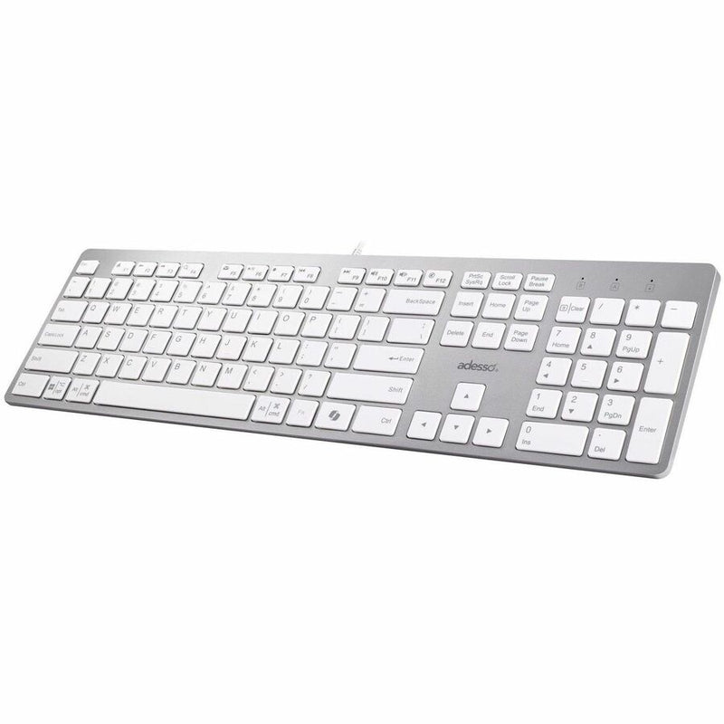 ADESSO MULTI-OS SCISSOR SWITCH DESKTOP KEYBOARD (WHITE)