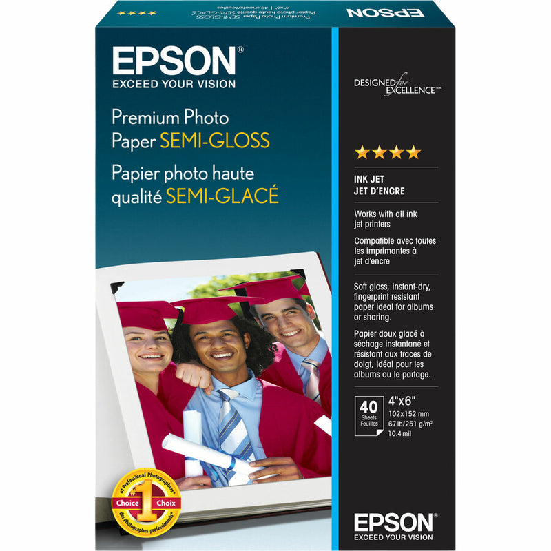 Paper - semi-gloss photo paper - 4 in x 6 in