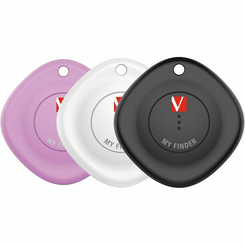 Verbatim My Finder Bluetooth Tracker 3Pk - Black, White, Purple