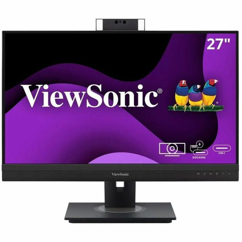 ViewSonic VG2757V-2K 27" Class Webcam WQHD LED Monitor - 16:9 - Black